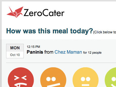 Zerocater Rating Email email ratings zerocater