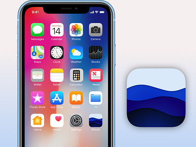 Waves app daily ui daily ui 005 design icon iphone xr mobile uidesign
