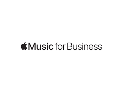 Apple Music for Business app logo mobile app music product design ux ui