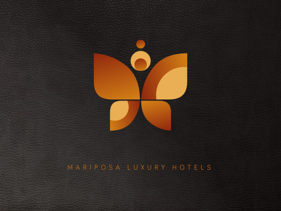Mariposa Luxury Hotels Logo brand design branding butterfly hotel logo logo design