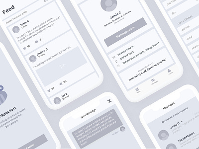 Mobile App Wireframes