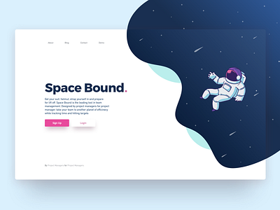 Software Landing Page Concept app astronaut concept dailyui design home illustration landing landing page landing page design mobile product design space typography ui user interface design ux uxdesign web website