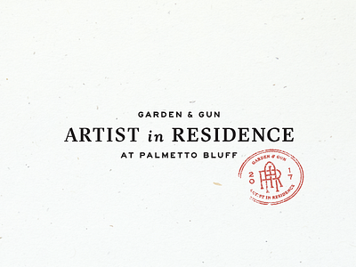 Artist in Residence Primary Logo artistinresidence gardenandgun logo