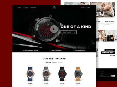 Zinvo Main Page automatic watch branding desktop ecommerce landing lifestyle lifestyle watch main page redesign shopify ui unique watch ux watches webdesign zinvo