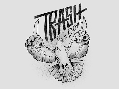 Trash Doves dungeons dragons dungeons and dragons identity illustration logo team logo tshirt design typography