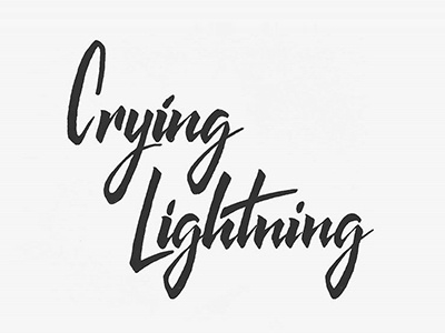 Crying Lightning letter lettering