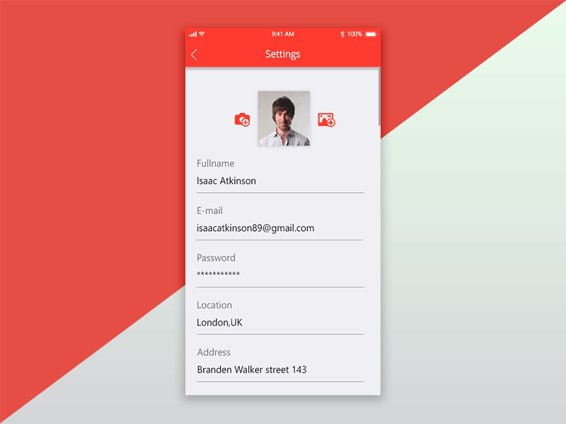 Daily UI Settings Ui by Islam Zadeh on Dribbble