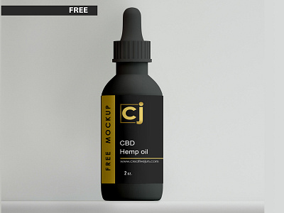 FREE Dropper Bottle Mockup 3d product design 3ds max branding cbd cbd branding cbd packaging creative dribbble flat free freebie freebies latest mockup