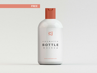 Free Cosmetic Bottle Mockup