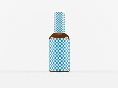 3D Amber Bottle