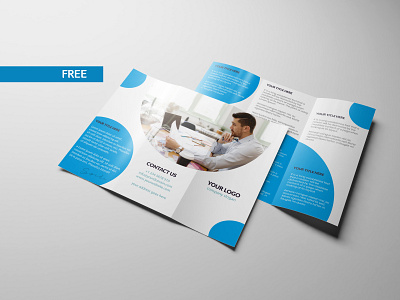 Free Tri-fold Brochure PSD file