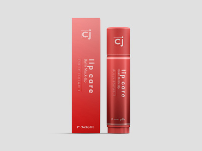 Lip Balm / Cosmetic Mockups (PSD files)