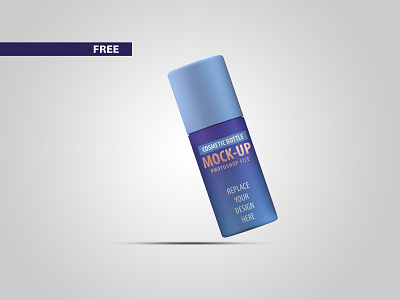 Free Small Cosmetic Bottle Mockup PSD files