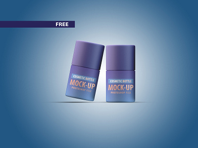 Free Small Cosmetic Bottle Mockup PSD files