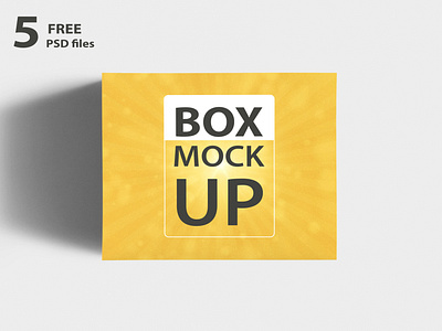 Download Free Box Packaging Mockups (PSD)