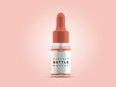 CBD Dropper bottle Mockup_10ml  (PSD files)