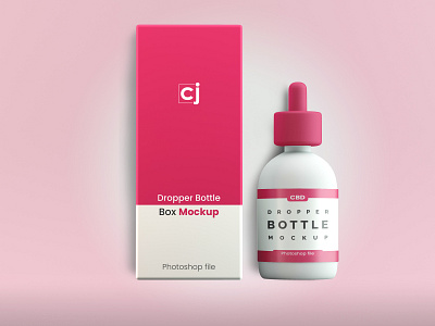 Dropper bottle Mockup (PSD files)