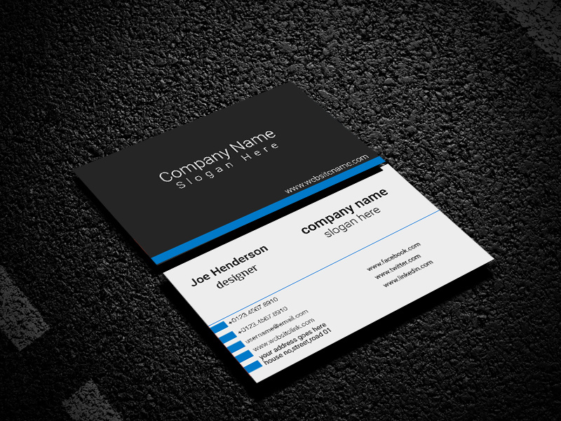 visiting card both side