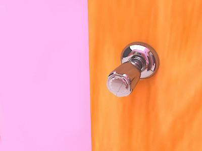 3D Door Lock 3d 3ds max 3dsmax creative design dribbble flat latest