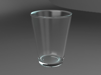 3D drinking glass