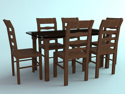 3d Dining Table