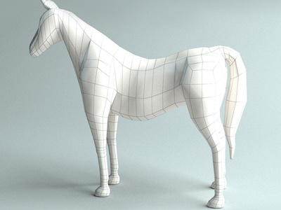 3D Horse base model