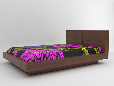 3D Bed 3d 3d product design 3ds max 3dsmax bed branding colors creative design dribbble flat furniture graphic high quality model latest model photoshop vray