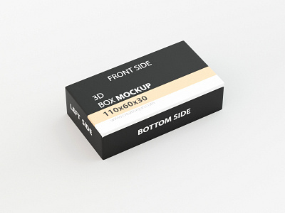 3D Box Mockup 3d 3d product design 3ds max 3dsmax creative design dribbble flat latest mockup mockup design photoshop products