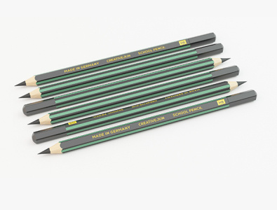 02_Pencil 3d model 3d product design 3ds max branding collection color pencil creative deco objects design desk drawing pencil dribbble eraser flat graphite grip high poly pencil illustration ink latest