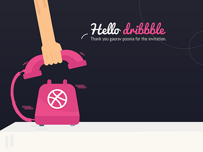 Hello Dribbble ui vector visual