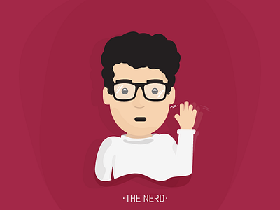 The Nerd illustration ui ux vector