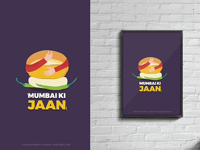 Mumbai ki Jaan- Vada Pav! graphic design illustration