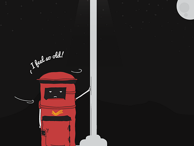 Post Box Feels so Old! advertising design art character art conceptual design graphic design illustration visual