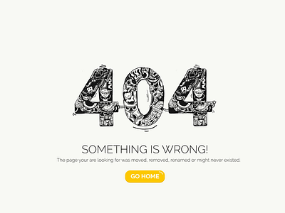 Doodled Error 404 graphic design ui ux vector website