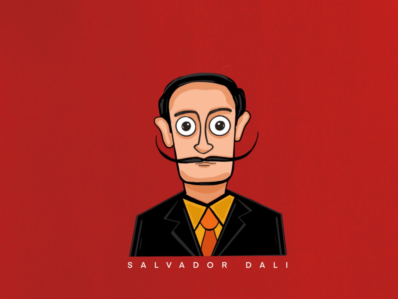 Salvador Dali by Dhruv Singh on Dribbble