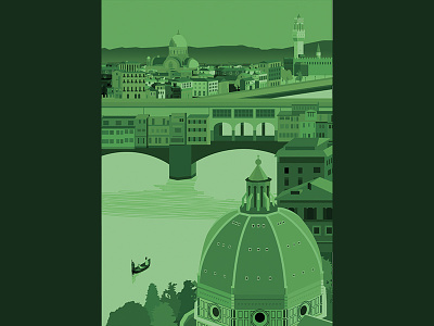 Florence - green bark florence green illustration