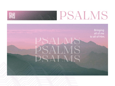 Psalms Concept branding christian church design mountains psalms sermon sermon art sermon title typography