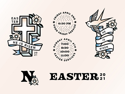 Easter at Northway branding church church design design easter easter design logo design tattoo typography