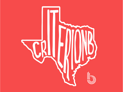 Criterion.B + Texas abstract lettermark branding draw letters drawing hand lettered hand lettering lettermark logo logo design texas texas logo typography