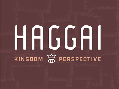 Haggai Branding bible bible design branding church church branding church design church logo design haggai logo logo design typography vector