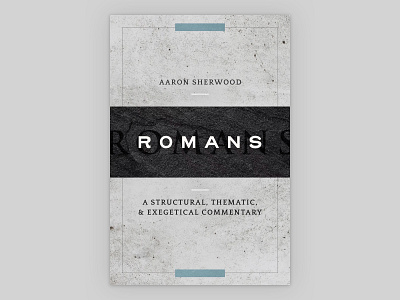 "Romans" Book Cover book book cover design editorial serif texture