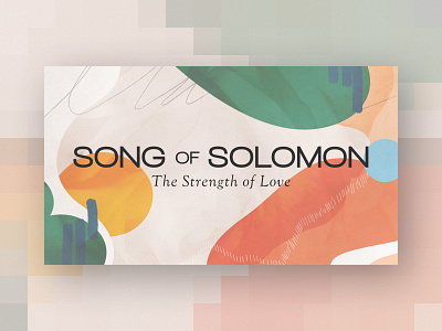 Song of Solomon abstract bible blobby blobs bold color procreate shapes textured type