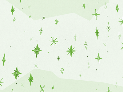 Snowflakes in Green