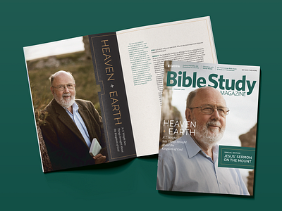 Bible Study Magazine N.T. Wright Cover article article design article page bible study magazine bsm cream editorial gold green magazine magazine cover magazine design n.t. wright nt nt wright photo wright