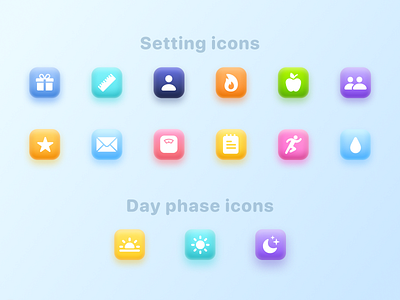 Icons for Open Plate app android app candy cute design icons ios ui