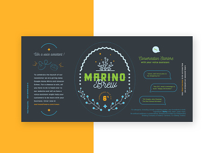 Marino Brew Label app design app development beer beer label christmas gift marino software tech