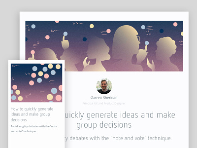 Note And Vote blog illustration software
