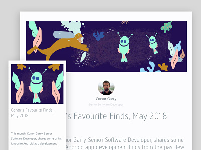 Conor's Favourite Finds, May 2018 android android development app development apps design favourites illustration marino software