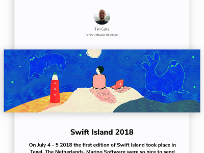 Swift Island 2018 app developers arkit arvr conference machine learning marino software netherlands siri software developers swift swift island texel wwdc