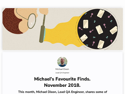 Michael's Favourite Finds design editorial illustration illustration security smartphone software development